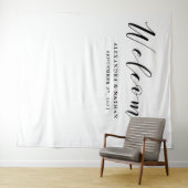 Tenture Fond de calligraphie moderne | Accessoire de photo (En situation (horizontale))