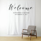 Tenture Fond de calligraphie moderne | Accessoire de photo (En situation)