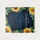 Tenture Fond de cérémonie de mariage avec des tournesols e (Devant (Horizontal))