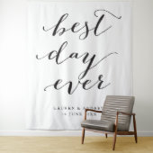 Tenture Fond de cérémonie de mariage Best Day Ever (En situation)