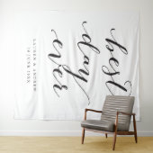 Tenture Fond de cérémonie de mariage Meilleur jour (En situation (horizontale))