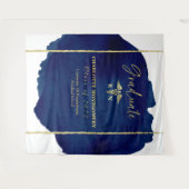 Tenture Fond de cérémonie de remise des diplômes Caducée m (Devant (Horizontal))