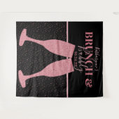 Tenture Fond de Champagne pétillant rose pour Brunch (Devant (Horizontal))