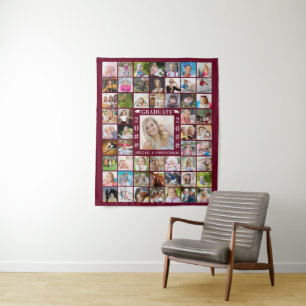 Tenture Fond de collage photo Burgundy pour la remise des 