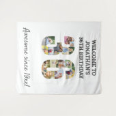 Tenture Fond de collage photo pour fête d'anniversaire 36  (Devant (Horizontal))