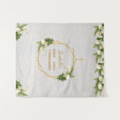 Tenture Fond de communion doré avec callas en marbre (Devant (Horizontal))