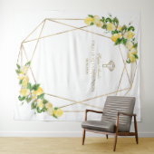 Tenture Fond de communion solennelle avec cadre doré et ci (En situation (horizontale))