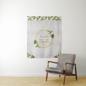 Tenture Fond de communion solennelle marbre doré callas (En situation)