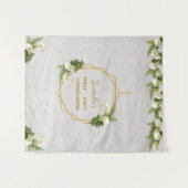 Tenture Fond de communion solennelle marbre doré callas (Devant (Horizontal))