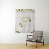 Tenture Fond de confirmation | Callas dorés en marbre (En situation)