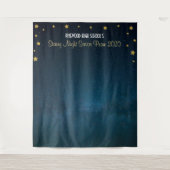 Tenture Fond de danse de bal de nuit étoilée  (Devant)