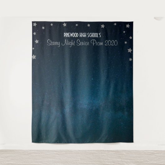 Tenture Fond de danse de bal de nuit étoilée  (Devant)