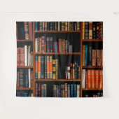 TENTURE FOND DE DÉCOR AVEC BIBLIOTHÈQUE (Devant (Horizontal))