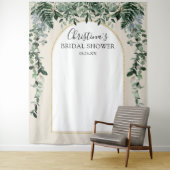 Tenture Fond de décor beige aquarelle Arche moderne botani (En situation)