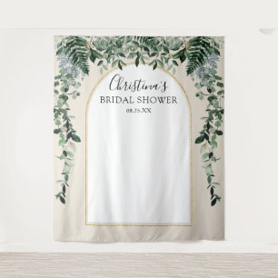 Tenture Fond de décor beige aquarelle Arche moderne botani