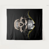 Tenture Fond de décor Crâne de pirate Capitaine Jack (Devant (Horizontal))