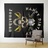 Tenture Fond de décor Crâne de Pirate Ohé (En situation (horizontale))