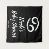 Tenture Fond de décor de fête d'astrologie Zodiaque CANCER (Devant (Horizontal))