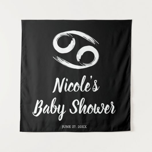 Tenture Fond de décor de fête d'astrologie Zodiaque CANCER (Devant)