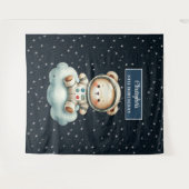 Tenture Fond de décor de fête d'astronaute de nounours mig (Devant (Horizontal))