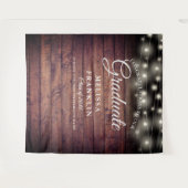 Tenture Fond de décor de fête de fin d'études avec guirlan (Devant (Horizontal))