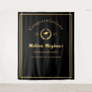 Tenture Fond de décor de fête de remise de diplômes Classy