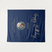 Tenture Fond de décor de fête pour photo d'anniversaire en (Devant (Horizontal))