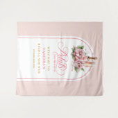 Tenture Fond de décor de fête prénuptiale avec des pétales (Devant (Horizontal))