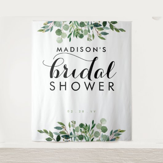 Tenture Fond de décor de mariage botanique verdure pour sé (Devant)