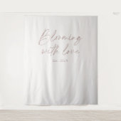 Tenture Fond de décor de mariage Fleurissant d'amour (Devant)