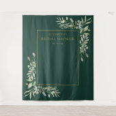 Tenture Fond de décor de photo de Baby Shower à la verdure (Devant)