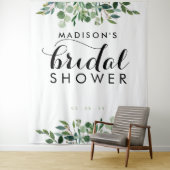 Tenture Fond de décor de photo de Baby Shower botanique ve (En situation)