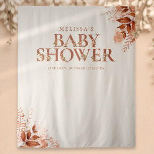 Tenture Fond de décor de photo de baby shower Floral Rusti