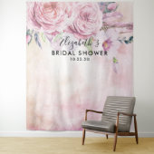 Tenture Fond de décor de photo de douche de mariée Bohème (En situation)