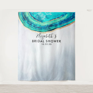Tenture Fond de décor de photo de douche de mariée sarcell