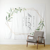 Tenture Fond de décor de photo de mariage géométrique avec (En situation (horizontale))