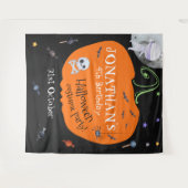 Tenture Fond de décor de photo pour enfants Halloween à l' (Devant (Horizontal))