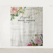 Tenture Fond de décor de photos de douche de mariée Fleurs (Devant)