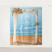 Tenture Fond de Décor de Plage Floral Moderne Accessoire d (Devant)