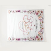 Tenture Fond de décor élégant pour Baby Shower sur le thèm (Devant (Horizontal))