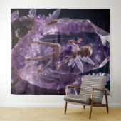 Tenture Fond de décor Fée Améthyste Jardin Fantastique (En situation (horizontale))