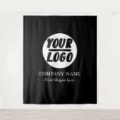 Tenture Fond de décor personnalisé avec logo d'entreprise (Devant)
