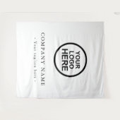 Tenture Fond de décor personnalisé avec logo d'entreprise  (Devant (Horizontal))