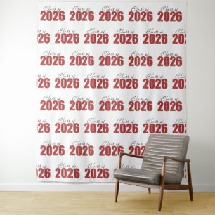 Tenture Fond de décor photo de la promotion 2026 à paillet