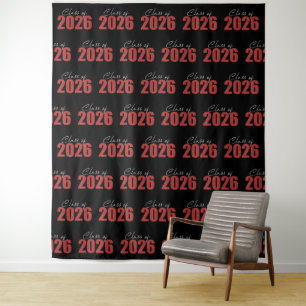 Tenture Fond de décor photo de la promotion 2026 à paillet