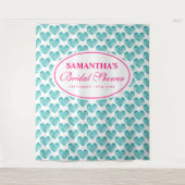 Tenture Fond de décor photo de mariage rétro sarcelle en f (Devant)