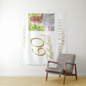 Tenture Fond de décor photo pour 60 ans et fabuleux annive (En situation)