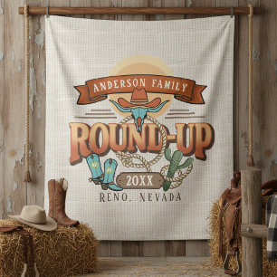 Tenture Fond de décor photo Western Round-Up ID1318