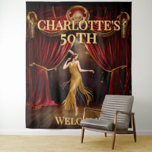 Tenture Fond de décor pour 50e anniversaire Moody Gatsby R