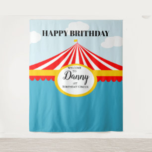 Tenture Fond de décor pour ANNIVERSAIRE de CIRQUE